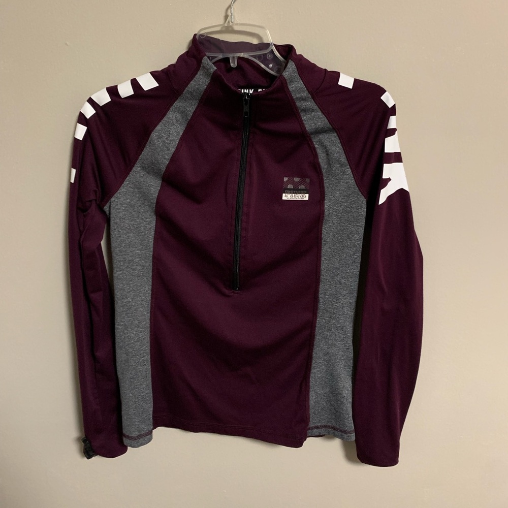Pink half zip